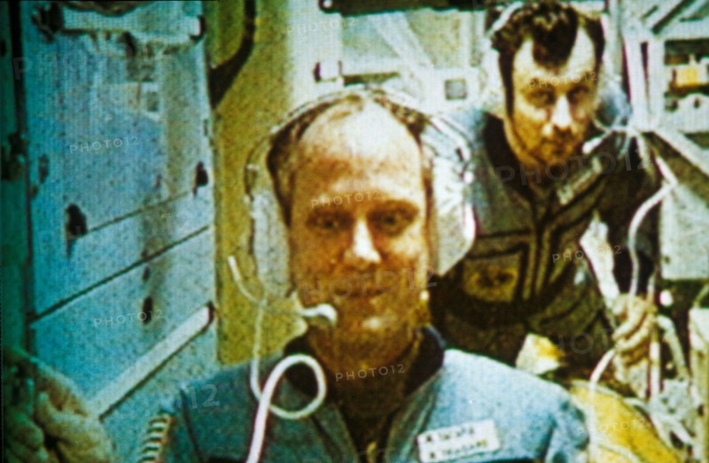 Mir 1995: us astronaut norman thagard on the day he broke the us record for time in space.