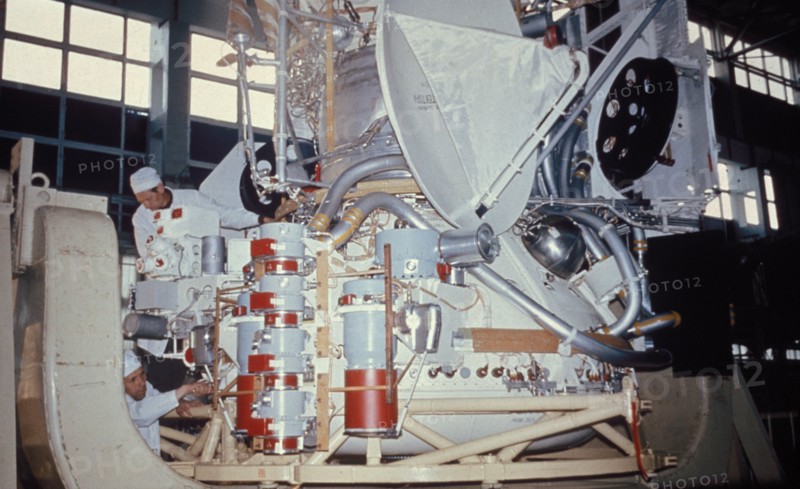 Soviet space probe venera 11 or 12 being prepared for launch in september 1978, they were launched 5 days apart.