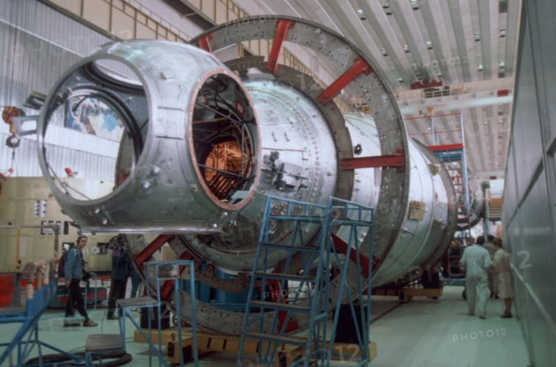 Aug, 1997: functional cargo block (fcb), russian built and funded by nasa, is the primary component of the future international space station.