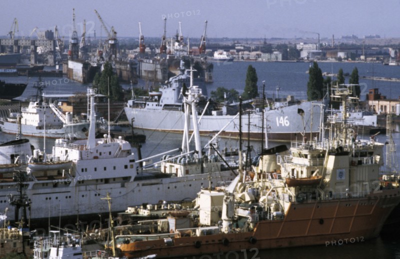 Odessa sea port, ukraine, 1990s.