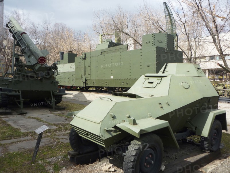 Military hardware on display in the outdoor potion of the central museum of armed forces, moscow, russia, april 2011.