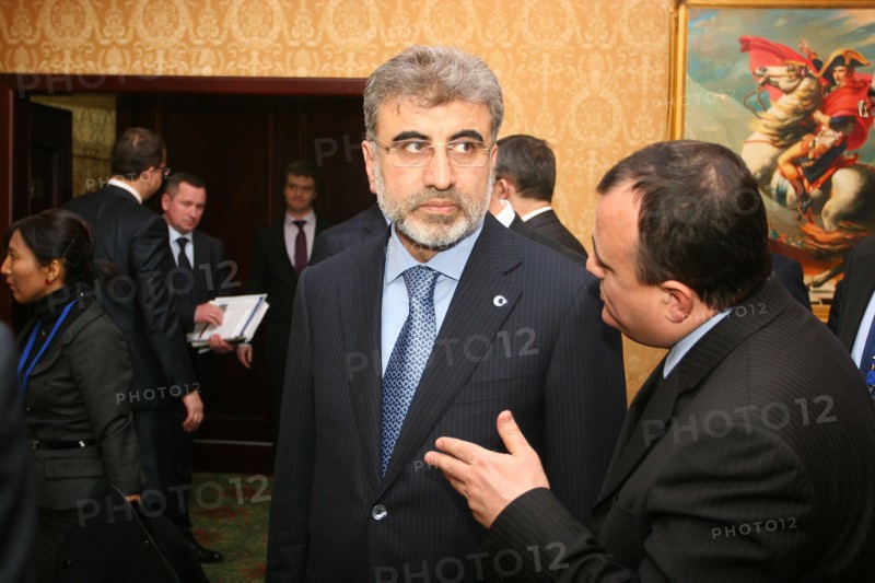 Kazan, russia, march 4, 2011, turkish energy minister taner yildiz (c) at the 11th meeting of the russian-turkish interstate commission for trade and economic cooperation, the talks discussed gazprom's participation in the samsun-ceyhan pipeline project.