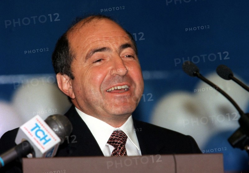 Russian oil-to-media tycoon boris berezovsky is shown speaking at the first congress of russian press, here on tuesday, for the first-ever time the congress has drawn representatives of russian-language media from various countries, the forum, organized by itar-tass and the russian institute of the press, is attended by 300 delegates from 47 ex-soviet and other countries, moscow, russia, june 22, 1999.
