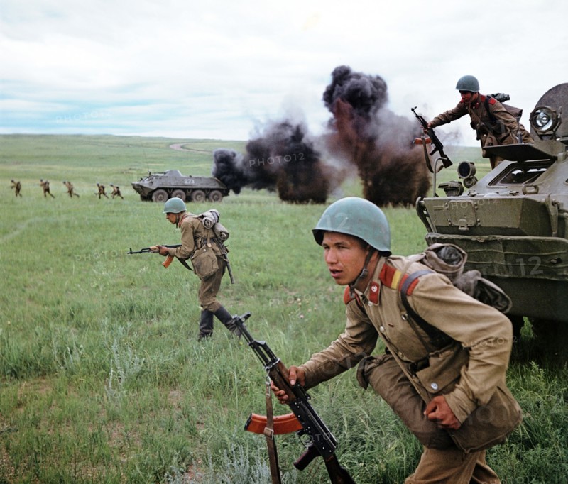 During military exercises, october 17, 1971.