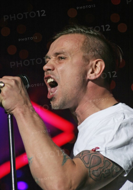 Singer delfin (dolphin) performs during the maxidrom 2007 international rock festival at st, petersburgi´s ice palace on may 26, 2007.
