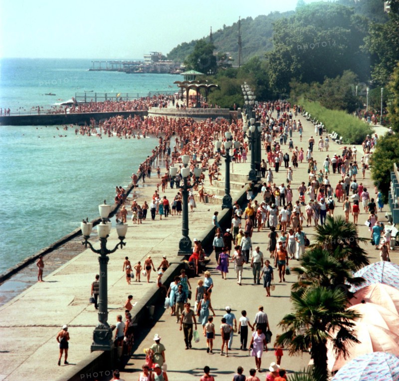 Yalta, black sea resort, ukraine, 1990s.