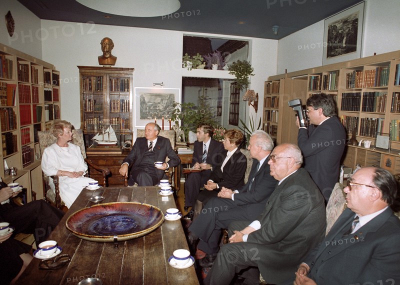 General secretary of the cpsu central committee mikhail gorbachev when he was in reykjavik, iceland to meet with president ronald reagan on october 11, 1986.