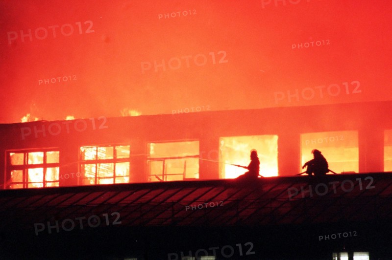 Sofiyskaya embankment on fire, a 5-storey building was burned, moscow, russia.