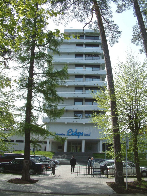 Jurmala, the lielupe sanatorium on the shore of the gulf of riga.