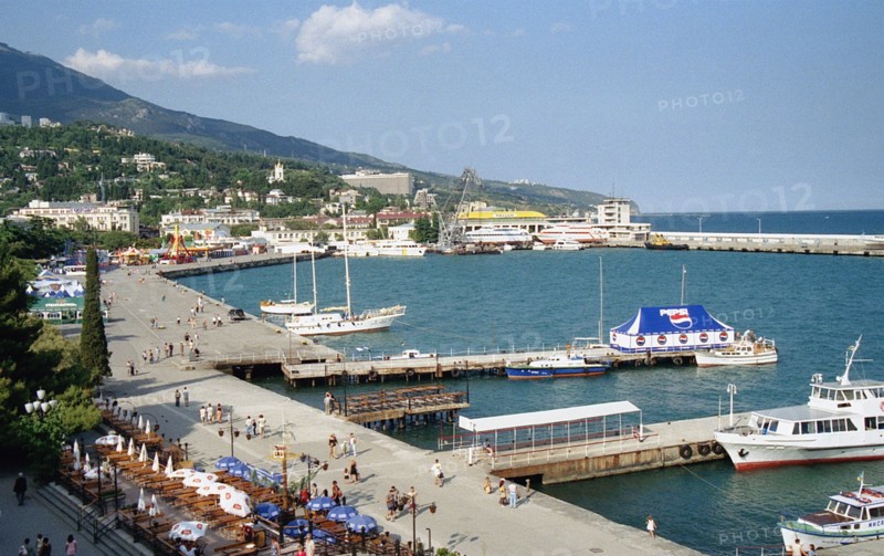 Yalta, black sea resort, ukraine, 1990s.