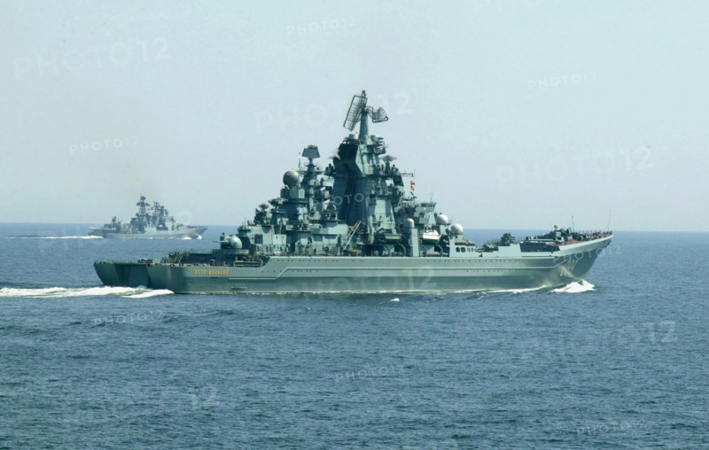 Cruiser 'peter the great' of russia's northern fleet, 2003.
