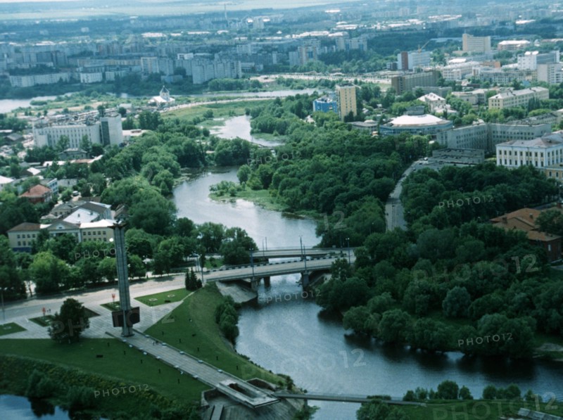 Tmaka river in tver, russia, june 1996.