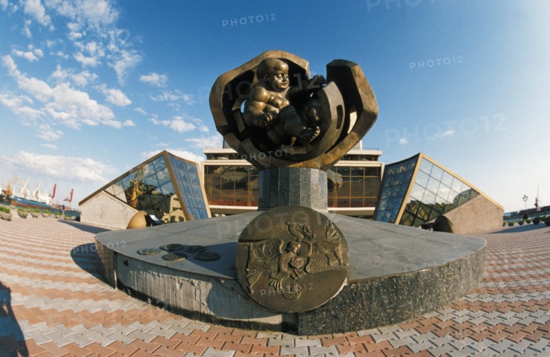 The monument to an unborn genius by ernst neizvestny near the seaport of odessa, ukraine.