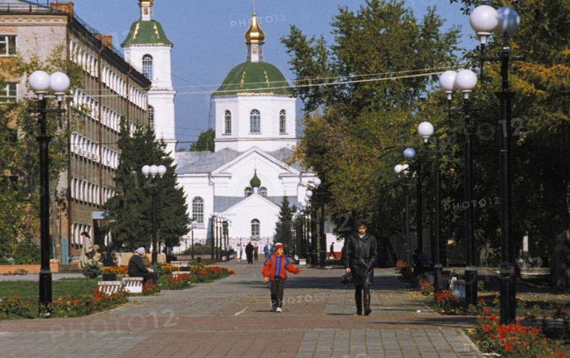 Omsk cathedral, siberia, russia.