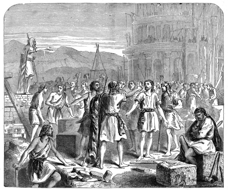 Religion The Holy Bible Genesis The Tower of Babel, God confound their speech