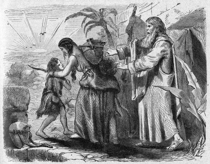 Hagar and ishmael get cast out