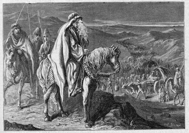 Esaù leave with his family