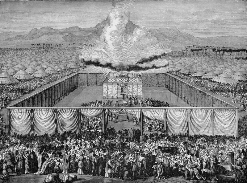 Religion The Holy Bible. The Cloud covering the tabernacle