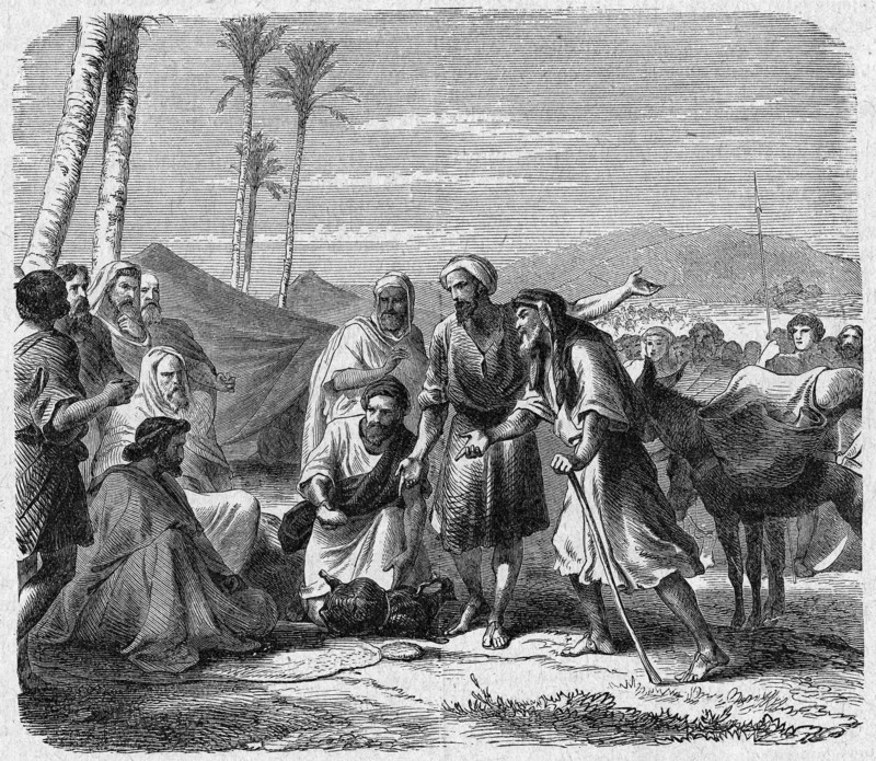 Religion The Holy Bible. The Gibeonites ask Joshua for alliance