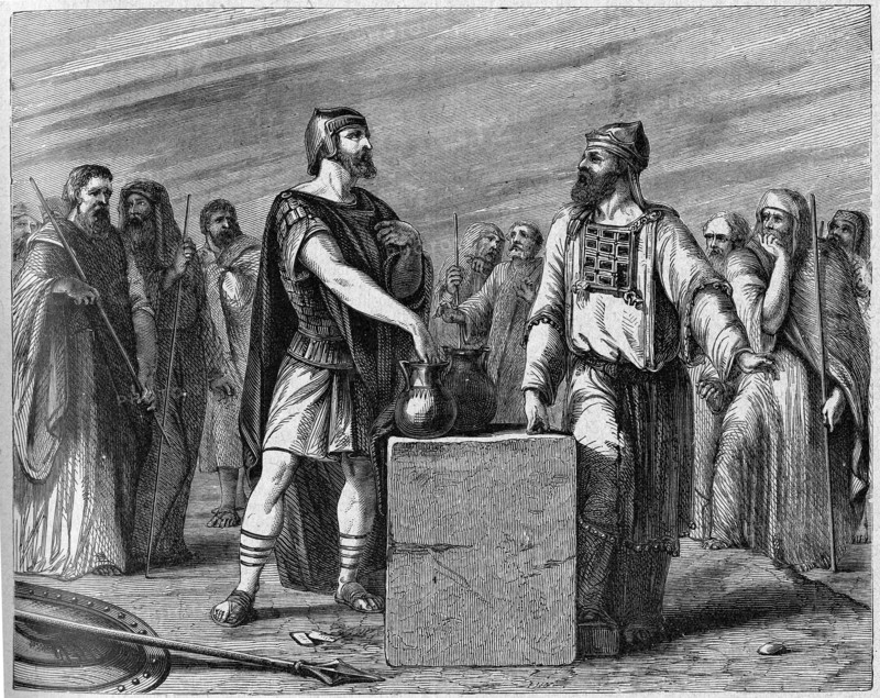 Religion The Holy Bible. joshua divide the lands
