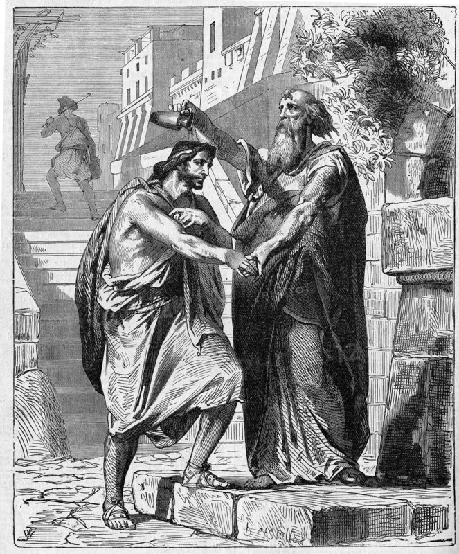 Religion The Holy Bible. Saum becomes King