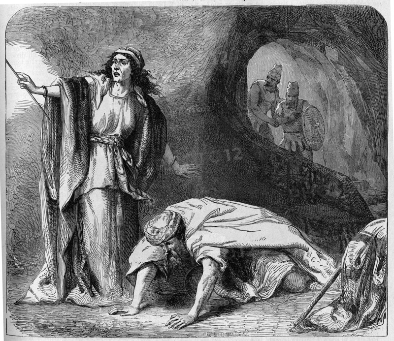 Religion The Holy Bible. Samuel appears to saul