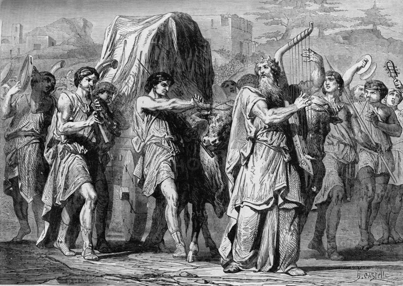 Religion The Holy Bible. David Brings the Ark of God into Jerusalem