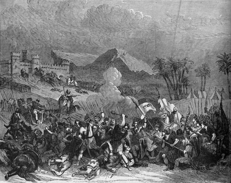 Religion The Holy Bible. Battle with the Syriac