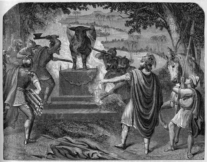 Religion The Holy Bible. Asa destroy Maachah's idols