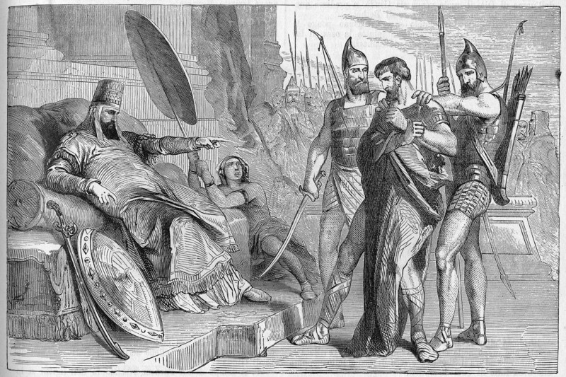 Religion The Holy Bible. Sedacia in front of the king of Babylon