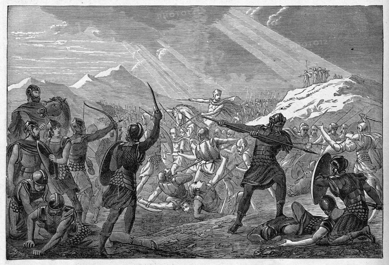 Religion The Holy Bible. Israelites defeat the judean