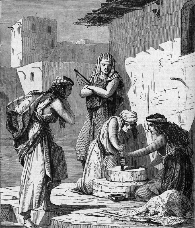 Religion The Holy Bible. Chaldaeans women on slavery