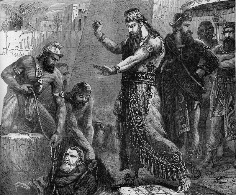 Religion The Holy Bible. So they captured Jeremiah and they put him into the cistern