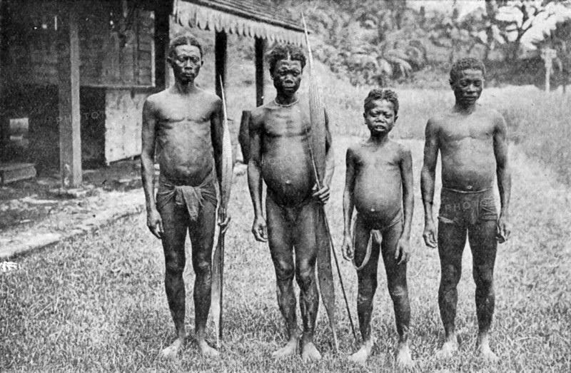 Historical Geography. 1900. India. Andamanese: survivals of prehistoric man in the Andaman Islands.