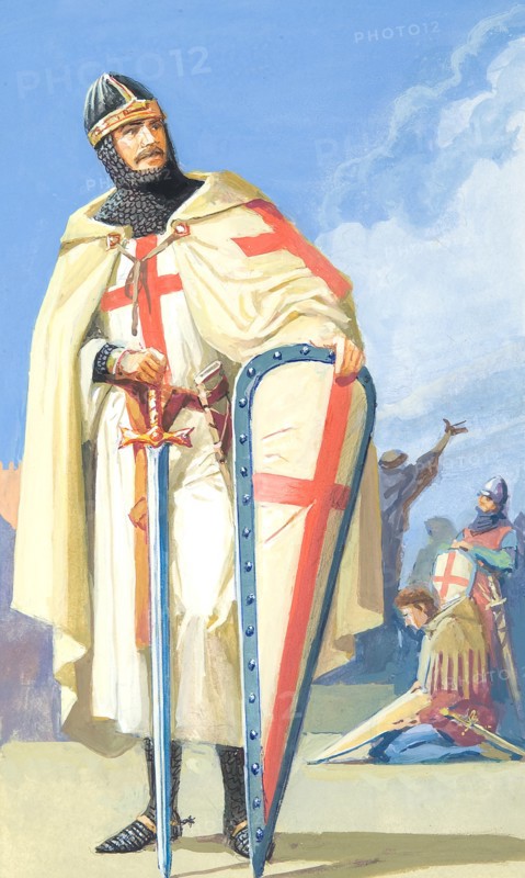 Creative illustration serial History of Rome Knight Crusader
