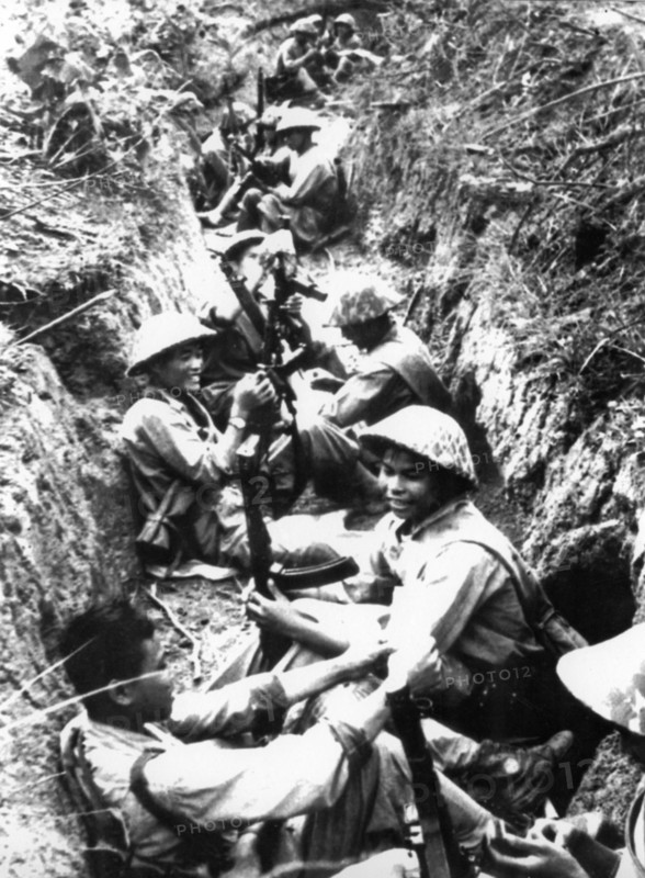 In the trench