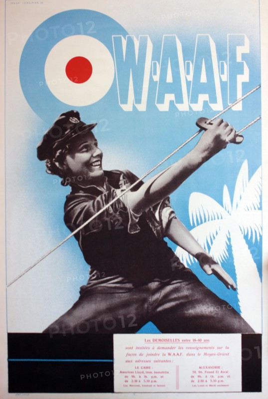 WWII Propaganda poster Royal Air Force, WAAF