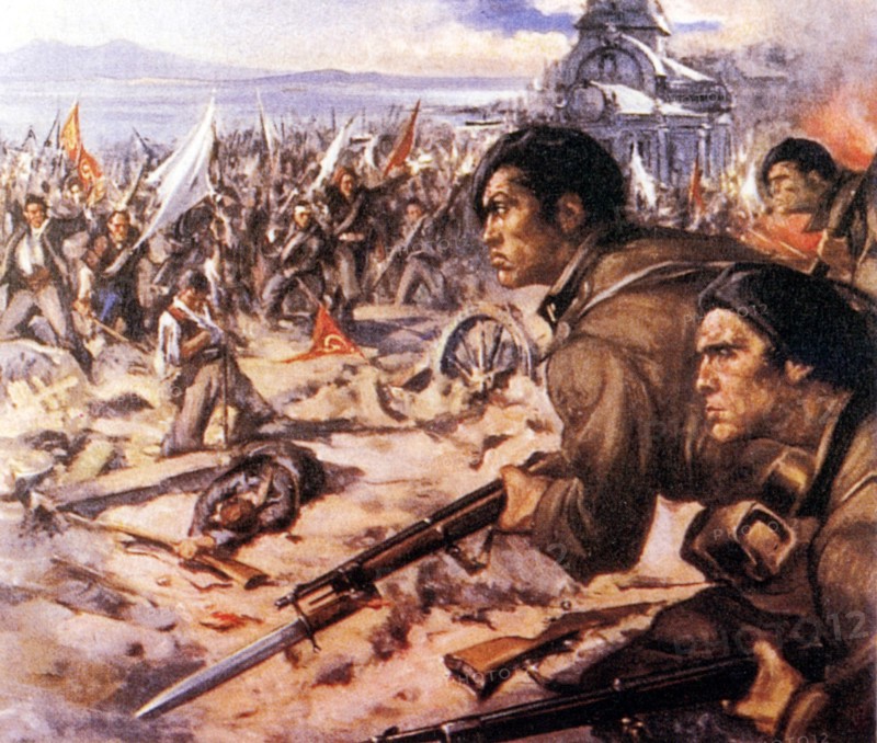Spanish civil war 1936 1939 Fascism. Italian Legionaries in Spain against the Reds