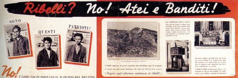Second World War 1944 Italy Partisans