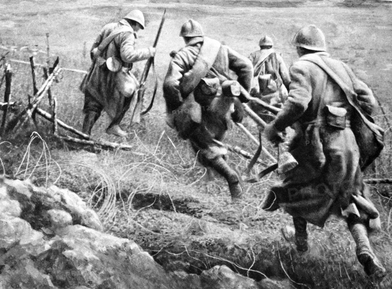 WWI World War One 1914 1918 France at war Assault