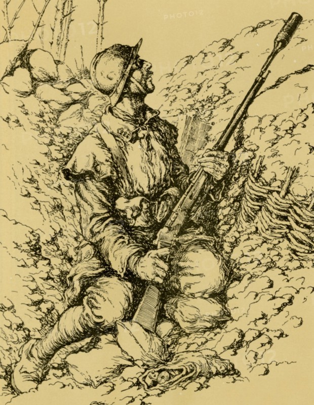 World War One French Army. Grenadier Rifleman 1917