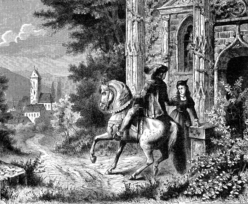 Farewell Of The Lover On Horse