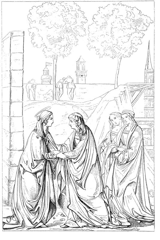 Elizabeth Visited By Mary