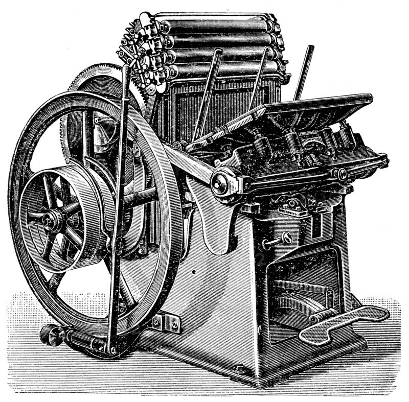 A Press For The Printing Of Newspapers