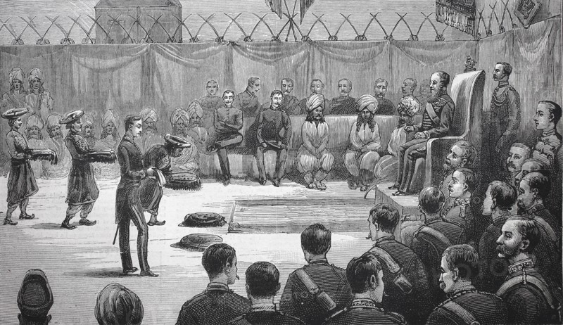 The Indian Durbar Meeting Of The New Viceroy And The Khan Of Khalet At Jacobabad