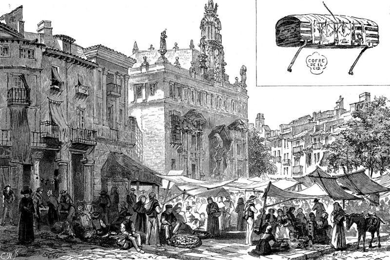 Market Place And Church Of San Juanes