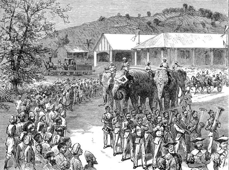 Railway Extension In Ceylon
