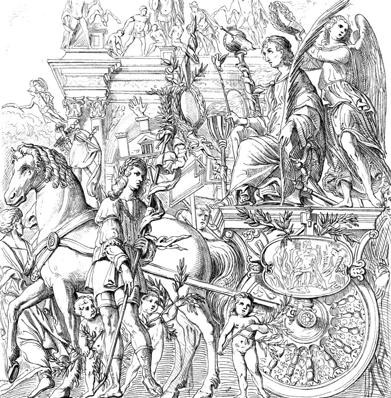 Detail Of The Triumph Of Julius Caesar By Andrea Mantegna