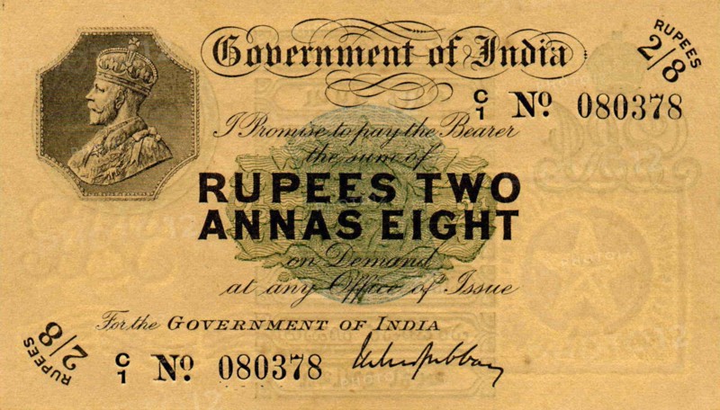 Rupees 2 and Annas 8