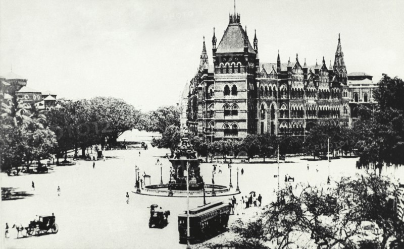 Aerial View of Flora Fountain